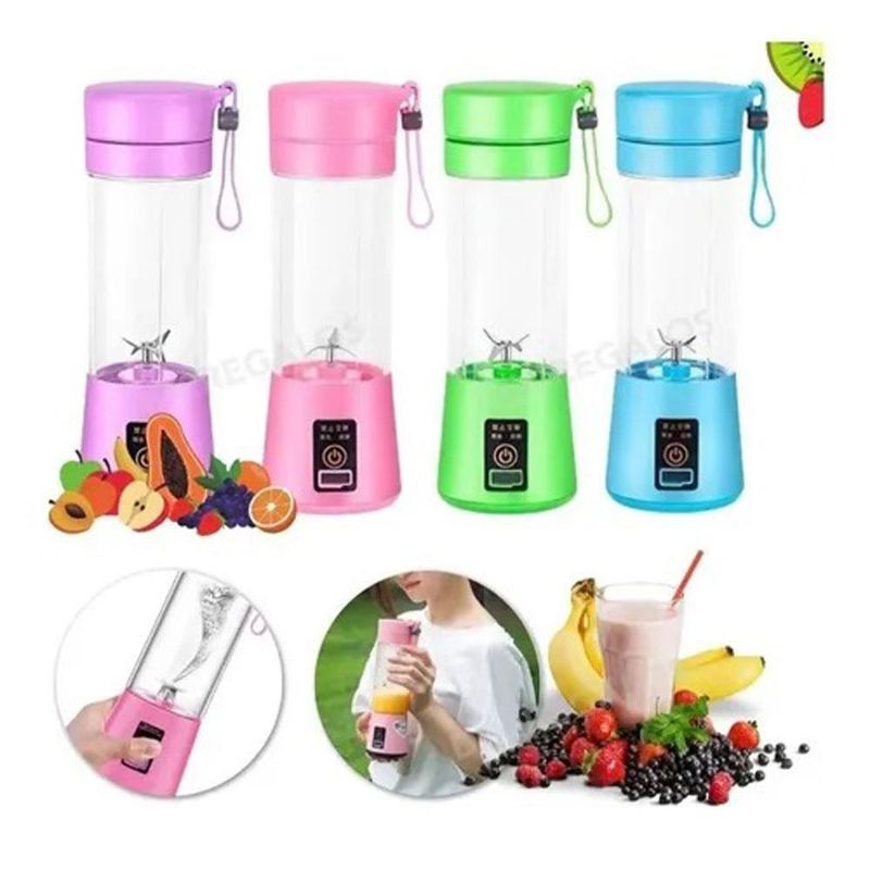 Mini Licuadora Vaso Portatil 300ml Usb Recargable Batidora