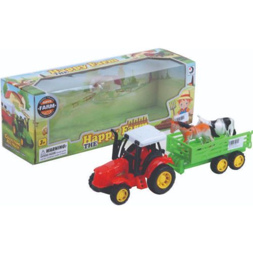 Tractor  PLASTICOS ASOCIADOS Friccion con animales caja