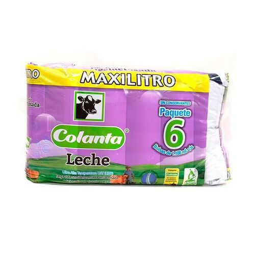 Leche 6Und Deslactosada Maxili COLANTA 6600 ml
