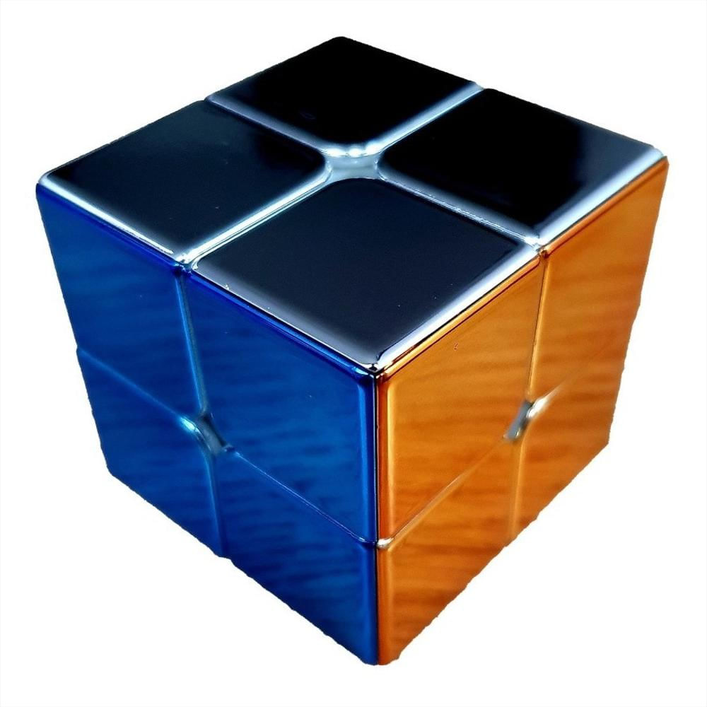 Ciclone Meninos 2x2Plating Original Cubo Magnético de Velocidade 3x3x3 2x2  Espelho Reflexivo Stickerless Cubo Mágico Cubo Brilhante Personalizado