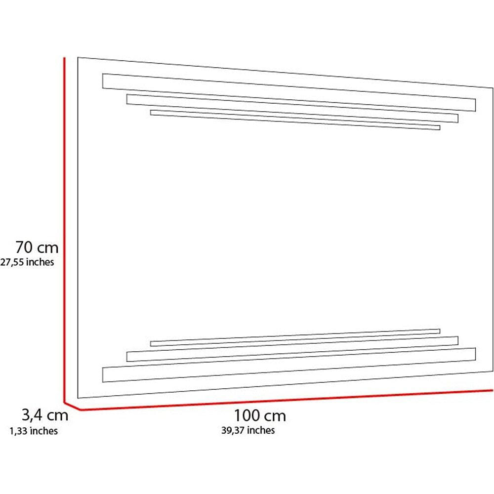 Espejo Baru Rectangular 100 Cm Led Y Touch img #5