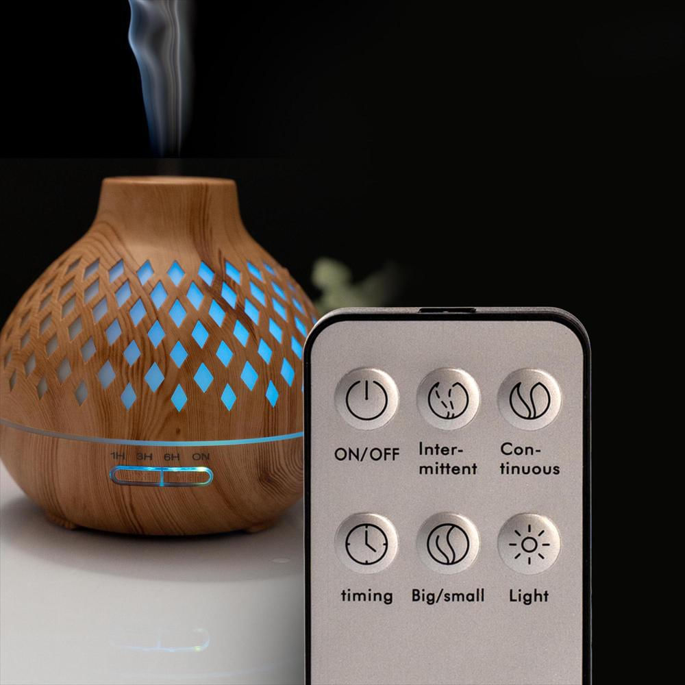 Difusor aromas con control luces led temporizador ultrasónico