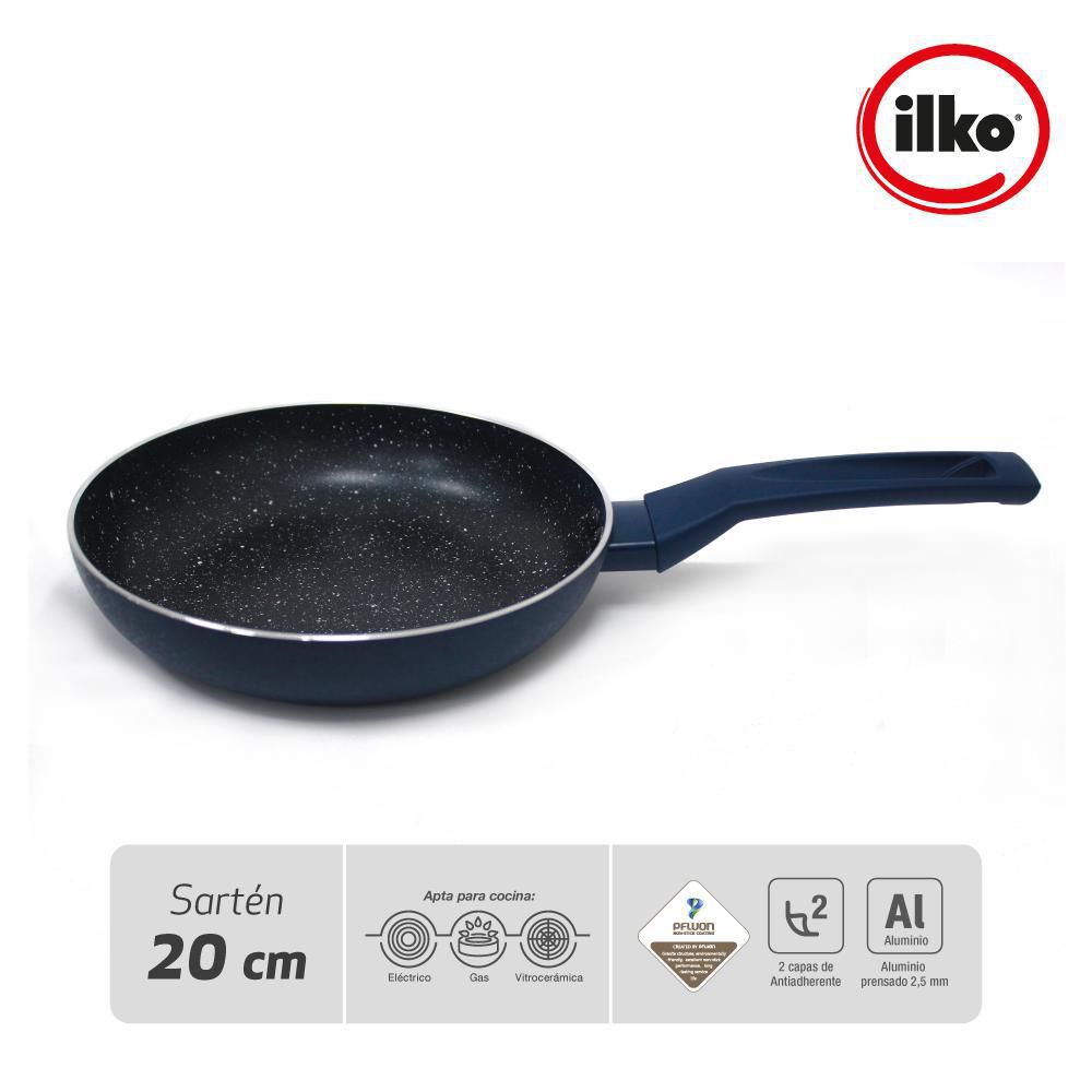 Sarten 20cm granito navy Ilko