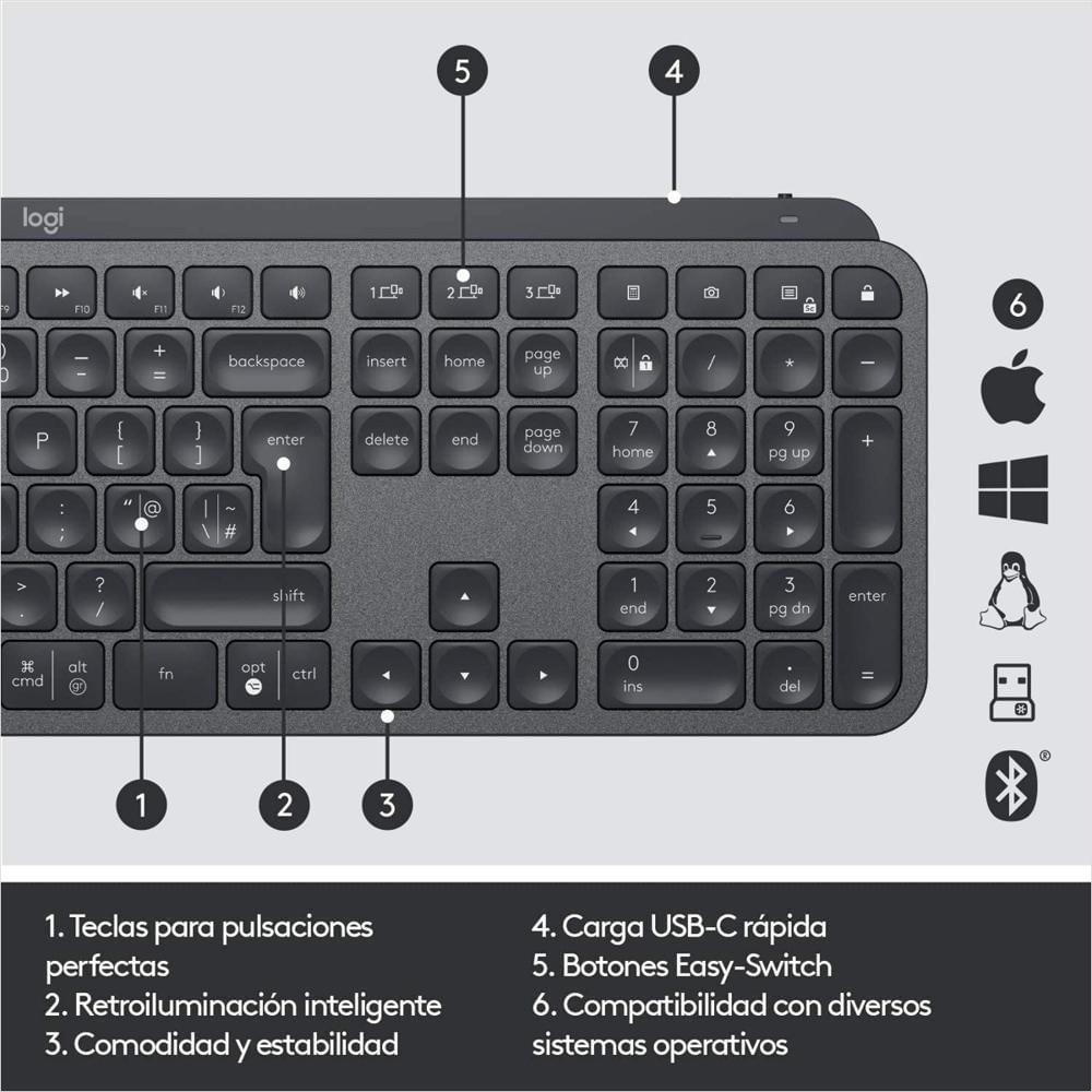 Teclado Logitech Mx Keys img #5