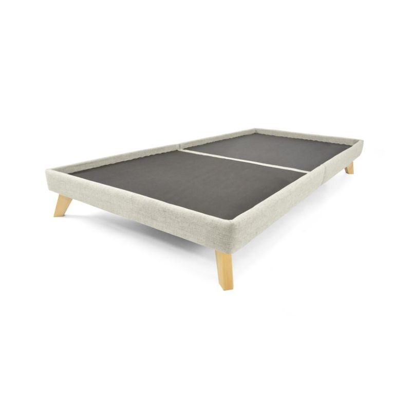 Set-Verona-Cabecero-Liso-Base-Sencillo-Tela-Taupe-Mesa