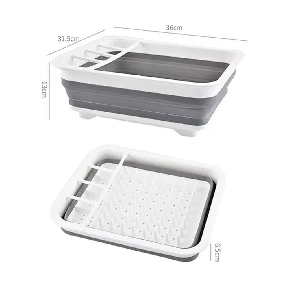 Escurridor De Platos Plegable Loza Cocina Plástico