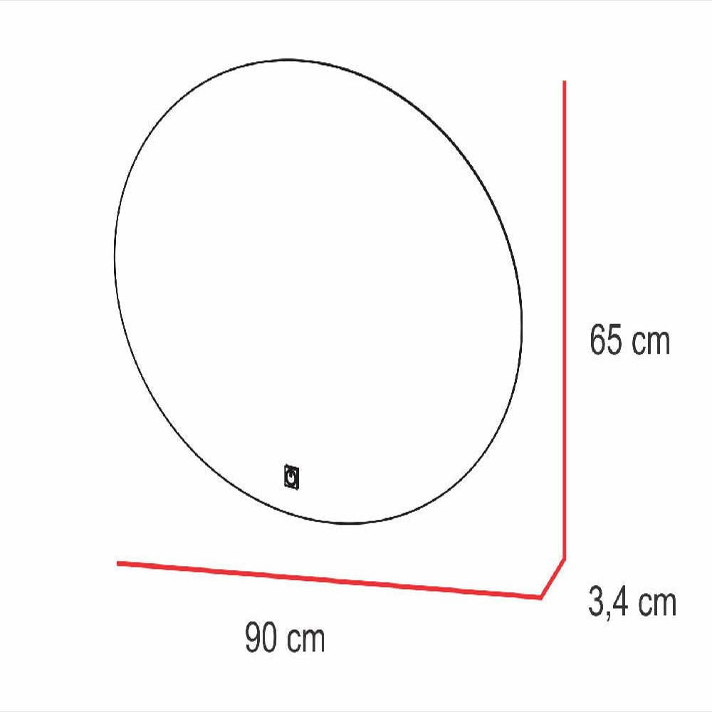 Espejo Oval Led Touch img #4