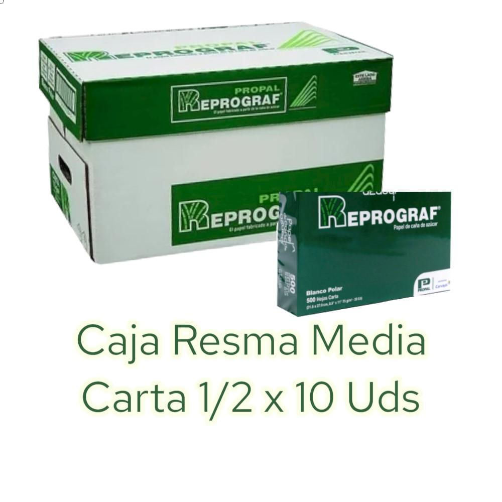 Resma De Papel Media Carta X10 Reprograf Carulla