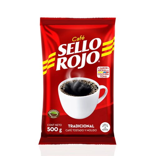 CAFE MOLIDO LAMINADO SELLO ROJO 500 gr