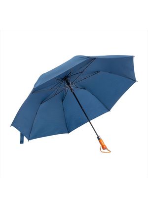 Sombrilla Grande Automática Paraguas Protección Uv Doble Tela Azul