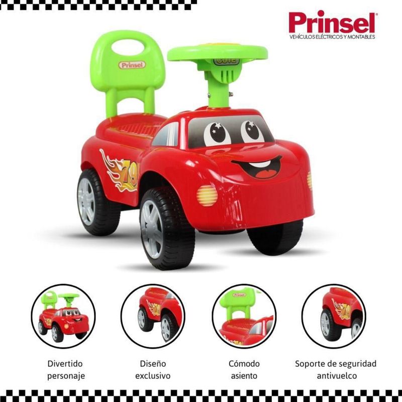 Carro Montable Para Ninos Correpasillos Mc Ride Rojo P