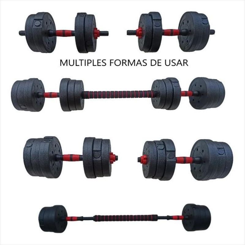 Kit De Pesas 40 Kg Ejercicio Mancuernas Juego De P Carulla