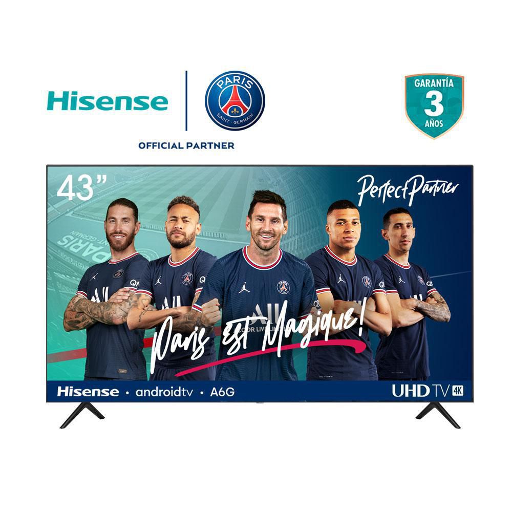 Televisor HISENSE 43 Pulgadas LED Uhd-4K Smart TV 43A6