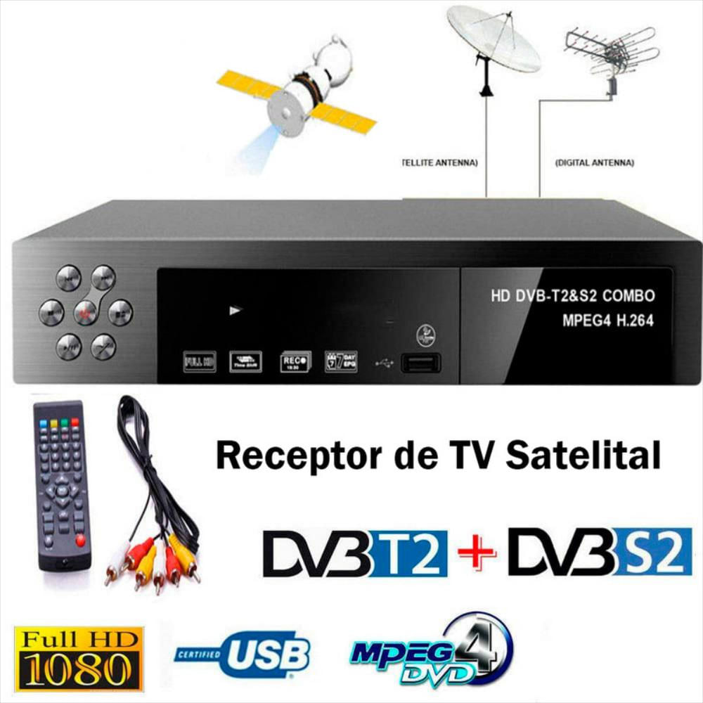 Receptor de tv digital inteligente por satélite dvb-t2 + dvb-s2