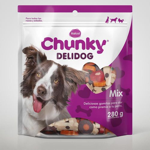Snack perros chunky delidog mix x 280 g