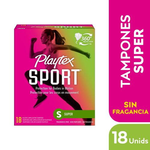 Tampones Sport Super PLAYTEX 18 und