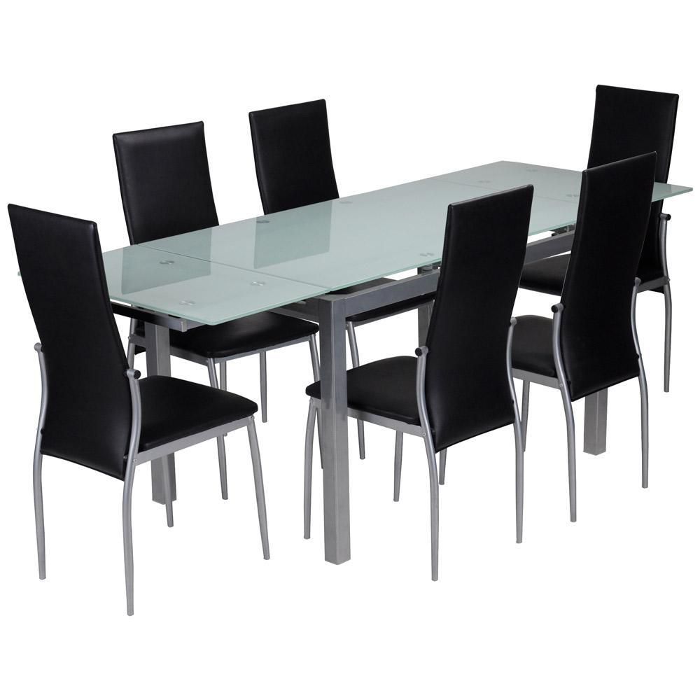 Comedor En Vidrio + 6 Sillas Finlandek - carulla.com