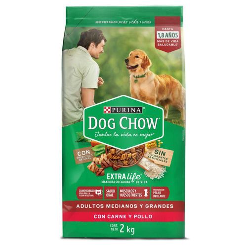 Alimento Perros Razas Medianas Y Grandes PURINA DOG CHOW 2000 gr