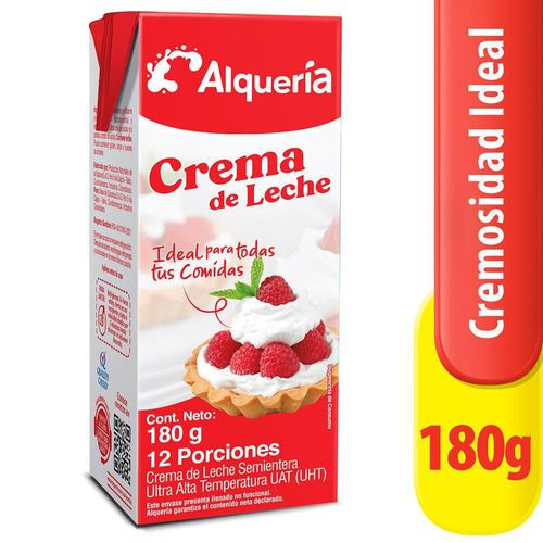 Crema De Leche Entera ALQUERIA 180 gr