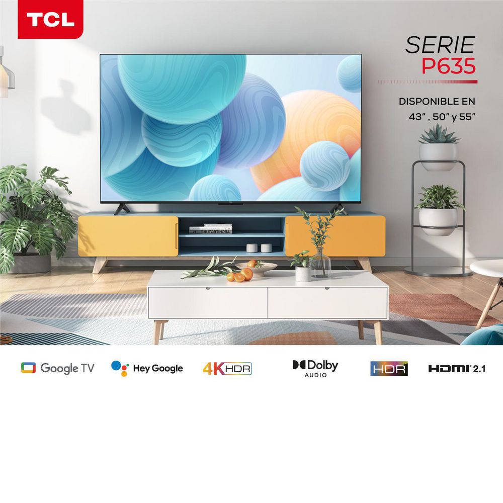 Smart Tv TCL 50 Pulgadas L50C645 4K UHD Google TV - Otero Hogar: Tienda de  Electrodomésticos, Tecnología y Artículos para el Hogar