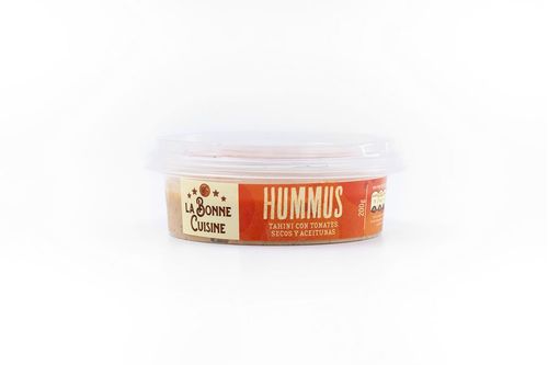 Hummus con tomates secos y aceitunas X 200 g