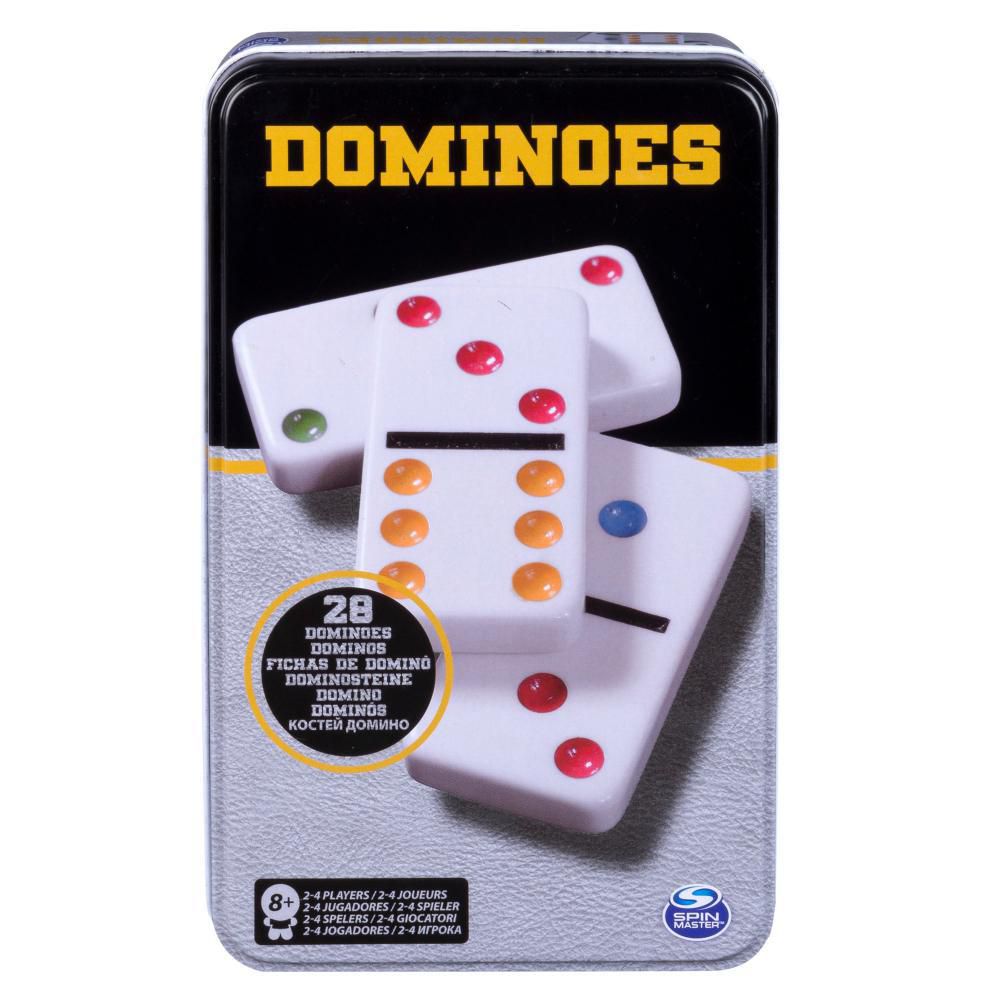 Juego de mesa tren dominó juego de mesa 91 Piezas bloques blancos Color  puntos caja de lata educación al por mayor - AliExpress