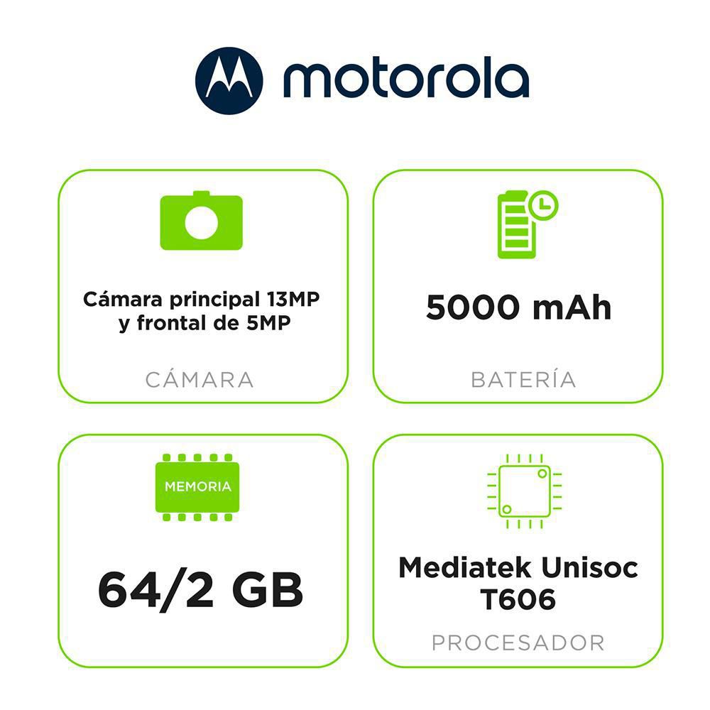 Compra un Moto E13 Blanco de 64GB ahora!