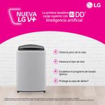 Lavadora LG Carga Superior 19KG WT19MV6 Inteligencia Artif