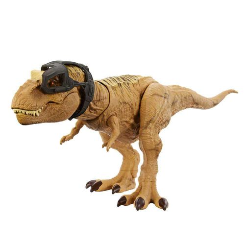 Dinosaurio de Juguete JURASSIC WORLD  T.rex Mordedora de Caza