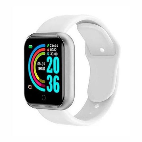 Reloj Inteligente Smartwatch D20 Bluetooth Sensor Pulso Cardiaco Blanco