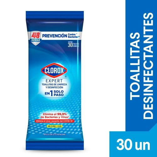 Toallitas Desinfectante Expert CLOROX 30 und