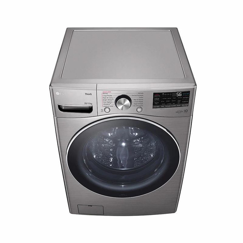 Lavadora secadora Carga Frontal 20 kg (44 lb) Inox LG