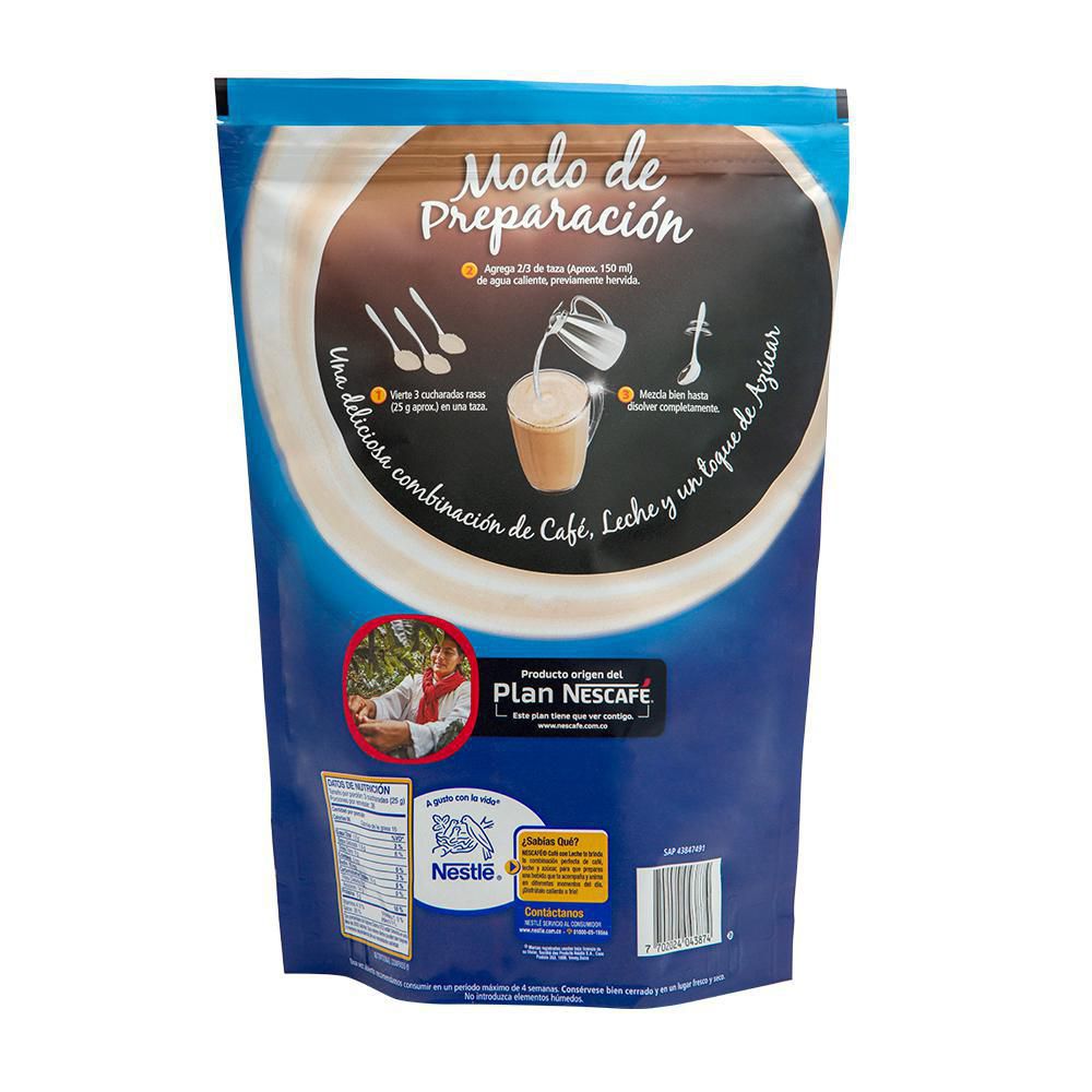 NESCAFE CAFE CON LECHE BOLSA