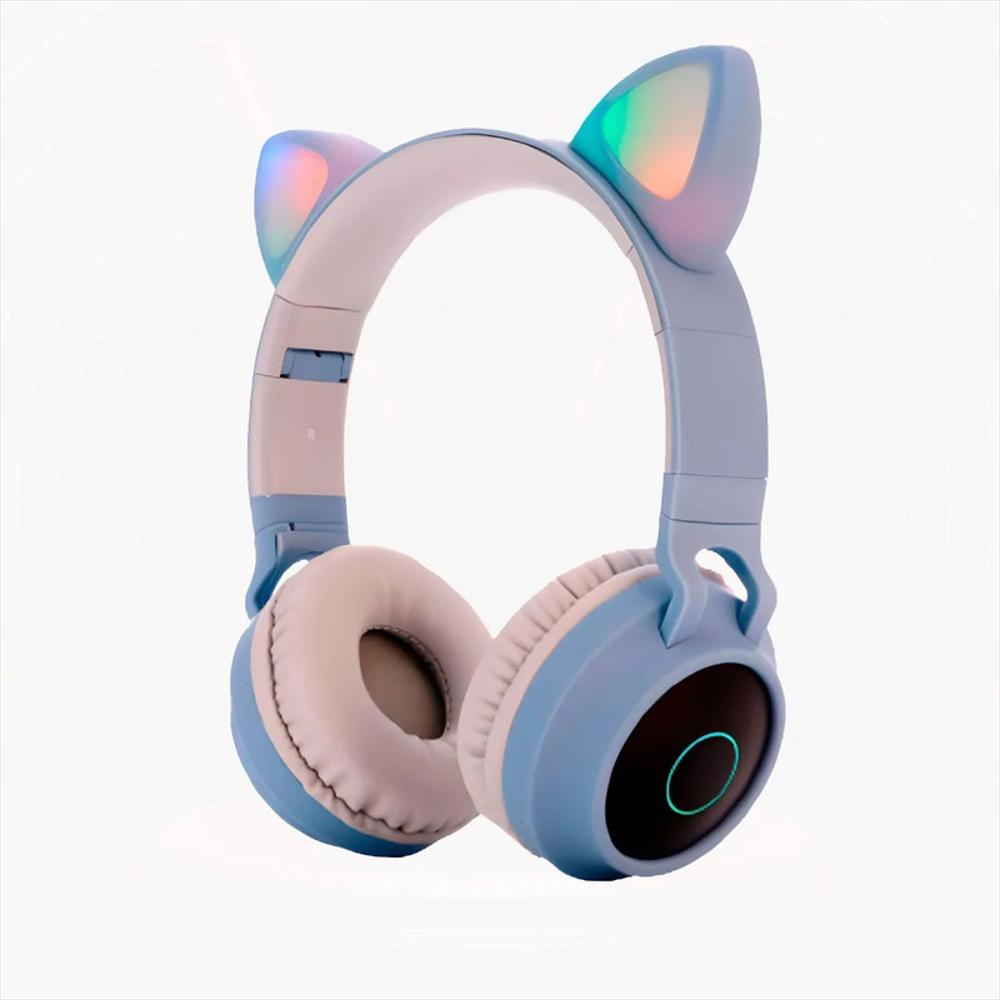 Audífonos De Diadema Inalámbricos Bluetooth Azul