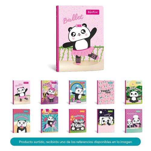 Cuaderno Panda Land Cuadriculado 100 hojas Cosido KEEPERMATE