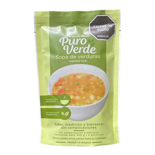 Sopa de Verduras Vegana PURO VERDE 400 gr