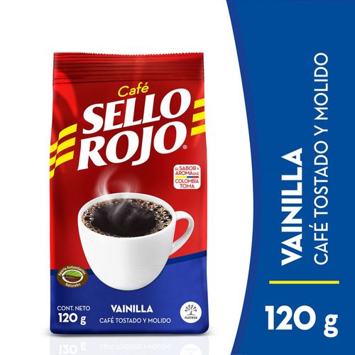 CAFE MOLIDO VAINILLA SELLO ROJO 120 gr