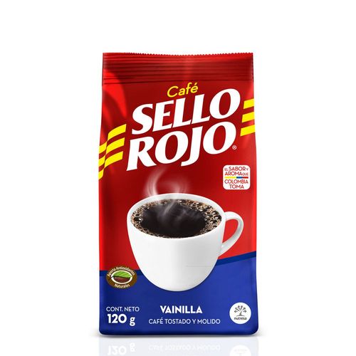CAFE MOLIDO VAINILLA SELLO ROJO 120 gr