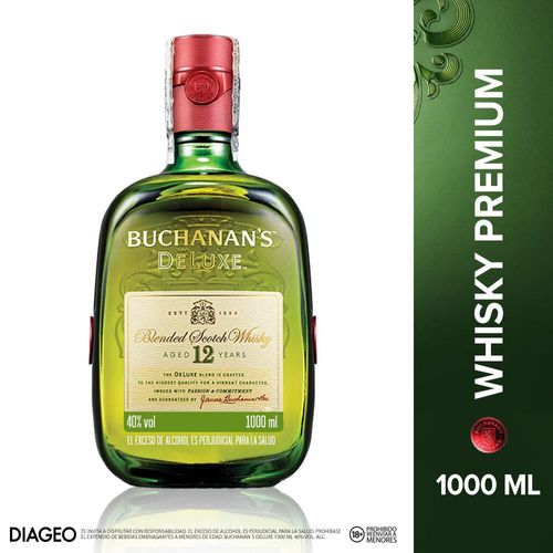 Whisky 12 Años Deluxe BUCHANAN S 1000 ml