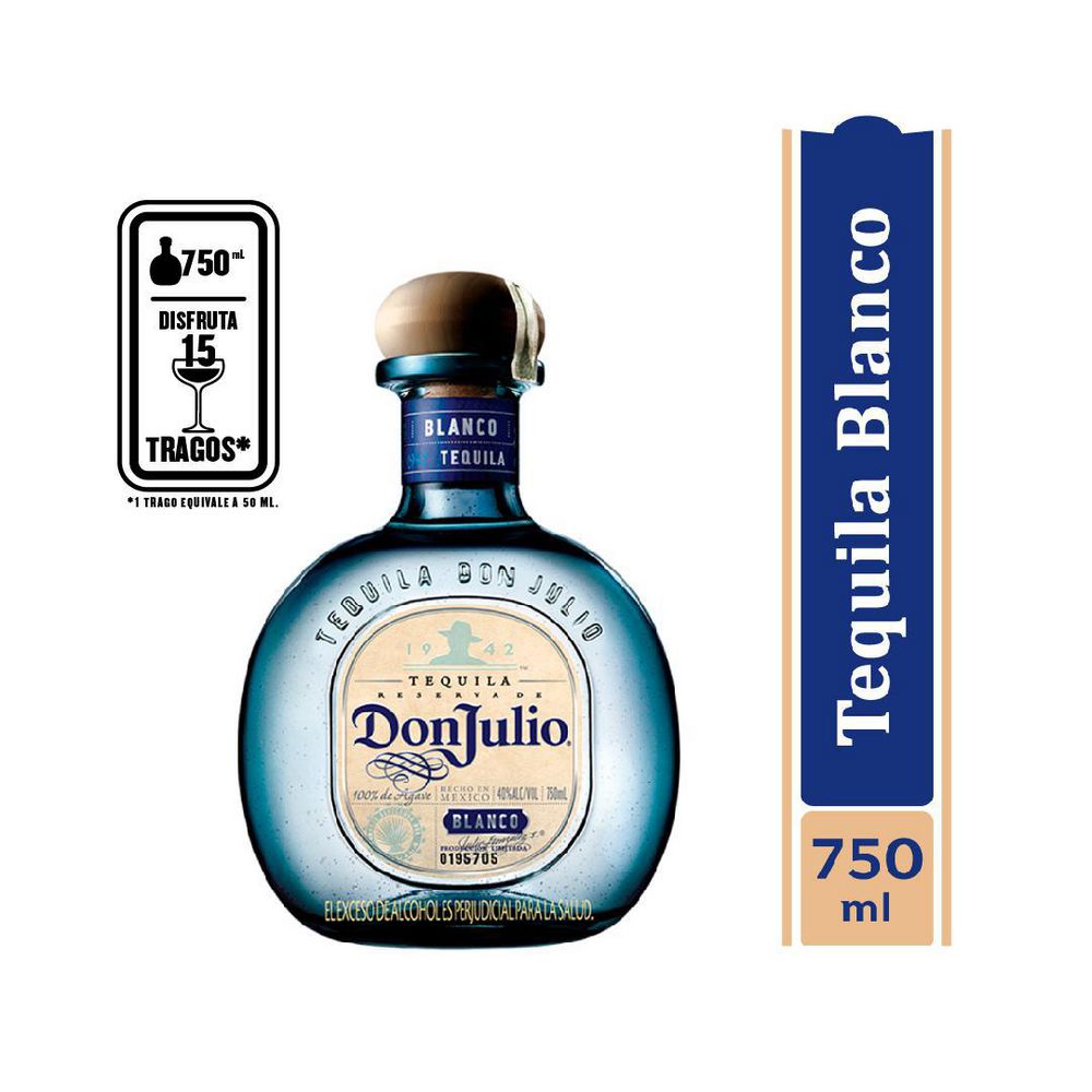 Tequila Blanco Don Julio 750 Ml