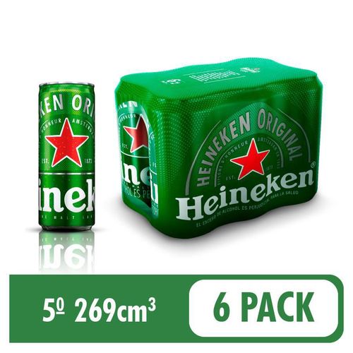 Cerveza SIXPACK HEINEKEN 1614 ml