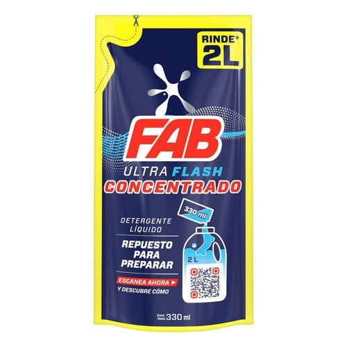 Detergente Liquido Ultra Concentrado FAB 330 ml