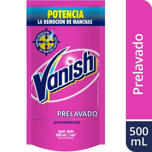 DESMANCHADOR PRELAVADO ROSA VANISH 500 ml