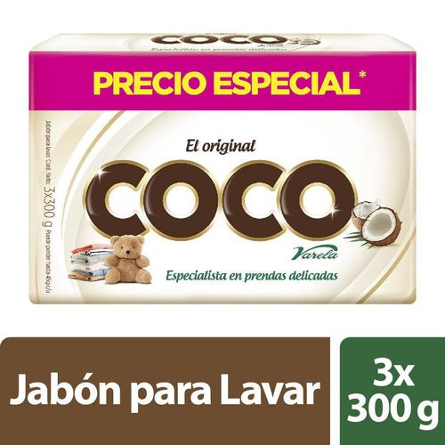 JAB  X3 PRECIO ESPECIAL COCO VARELA 900 gr