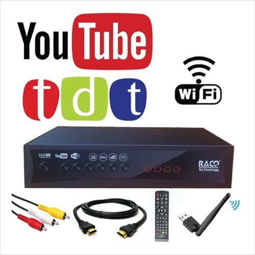 Decodificador Tdt Con Wifi+ Antena +Control + Cables