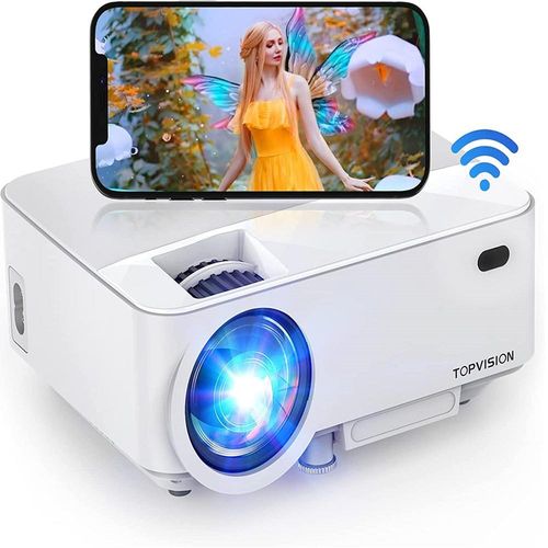 Mini Proyector Led Topvision T21 2400Lm 1080P Wifi Zoom Dvd