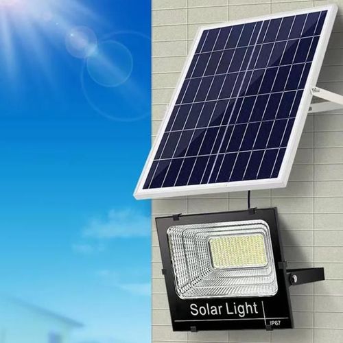 Reflector Solar Lampara Led Con Control Remoto 100w Impermeable CL 750S