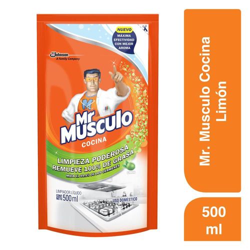 Quitagrasa Líquido Limón Repuesto MR MUSCULO 500 ml