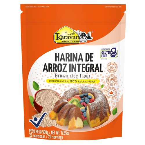 HARINA ARROZ INTEGR Karavansay 500 gr