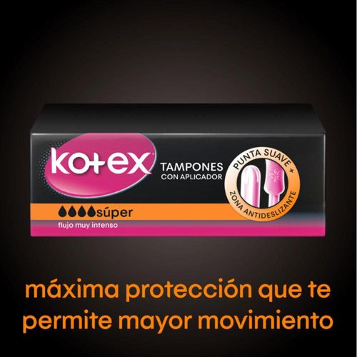 Tampones Super Con Aplicador KOTEX 16 und